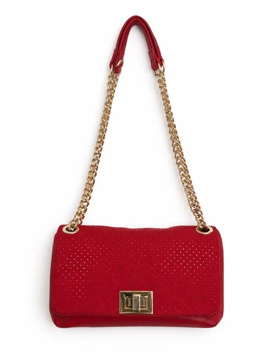 I.N.C. International Concepts Red Pepper Ajae Quilted Crossbody Bag - Picture 2 of 3
